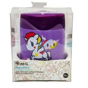 Tokidoki x Zoli Toki Dine Insulated Food Jar 12oz Purple Unicorn BPA-Free